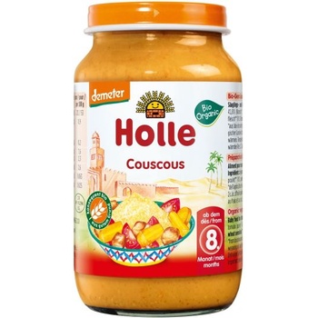 Holle пюре зеленчуци с пиле и кускус 220г