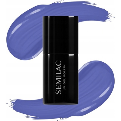 SEMILAC 602 Dark Jeans Hybridní lak na nehty 7ml Pastelově Neonový
