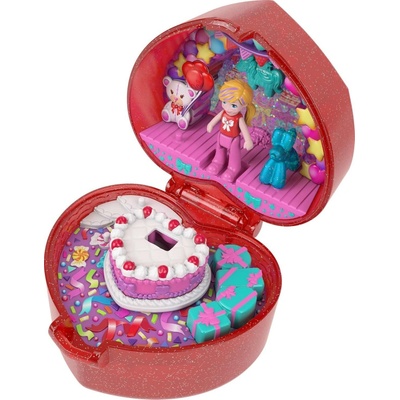 Polly Pocket k 80. výročiu Mattel Výročný kompaktný set s prsteňom