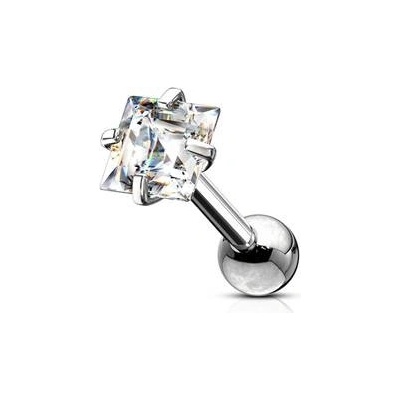 Šperky4U cartilage piercing do ucha čtverec CP1058-03