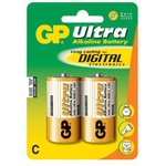 GP Batteries Батерии алкални GP Ultra LR14(C), 1.5V, 2 бр (GPBAULTLR14)