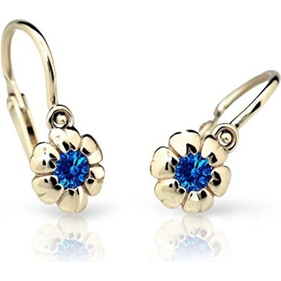 Cutie Jewellery zlaté náušnice C2151-B Arctic Blue