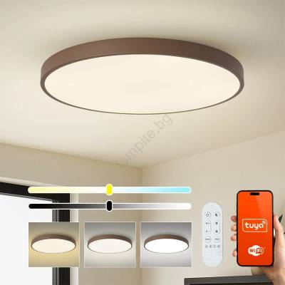Brilagi Brilagi-LED димируемо осветително тяло POOL SMART LED/128W/230V 100 cm Wi-Fi Tuya+DO кафяво (BG3759)
