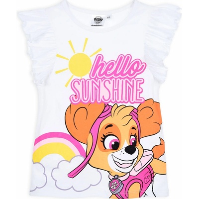 Dívčí tričko Paw patrol sunshine bílé – Zboží Dáma