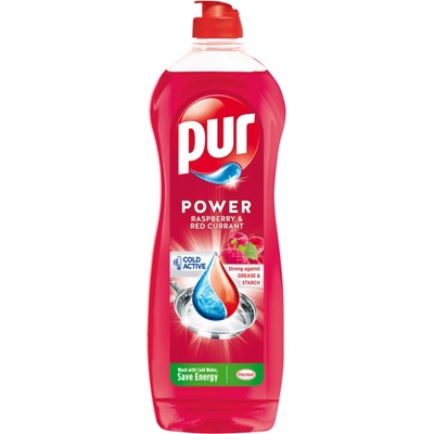 Pur čistiaci prostriedok na ručné umývanie riadu Power Raspberry 750 ml
