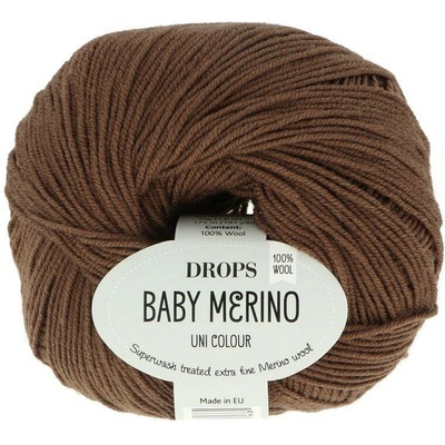 Drops Baby Merino 52 čokoládová