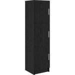 vidaXL Висок шкаф Черния дъб 31.5 x 32 x 122.5 см (869347)