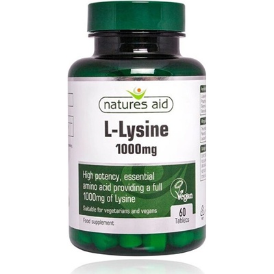 Natures Aid Ltd. L-Lysín 1000 mg 60 tabliet