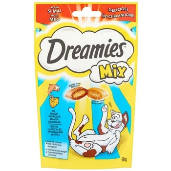 Dreamies Mix лакомства с сьомга и сирене 60 г