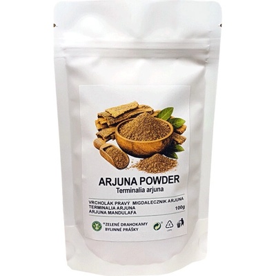 Zelené Drahokamy Arjuna kůra Terminalia arjuna mletá 100 g