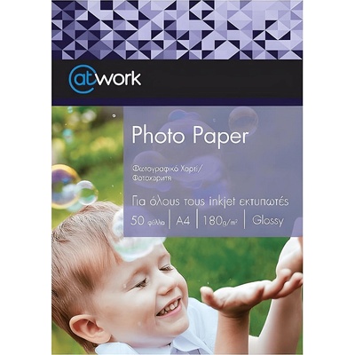 @Work Фото хартия Work ph. glossy A4 180 гр. 50л