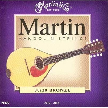 Martin M400 80/20 Bronze Mandolin Strings, Light