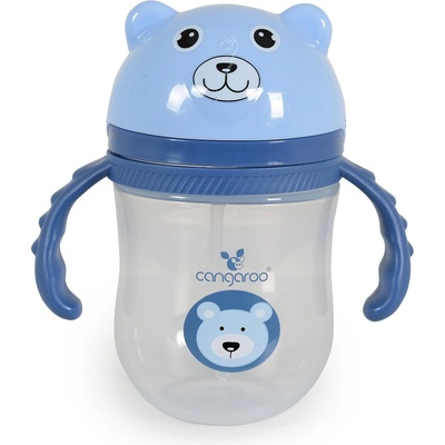 Cangaroo Чаша със сламка 240ml Berry син C0586 (110043)