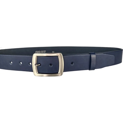 Penny Belts kožený opasek 16956 modrý