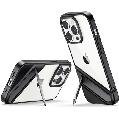 UGREEN Кейс Ugreen LP635 Kickstand Protective за iPhone 14 Pro, твърд гръб, гъвкава рамка, вградена стойка, черен, (90926) (90926-ugreen)