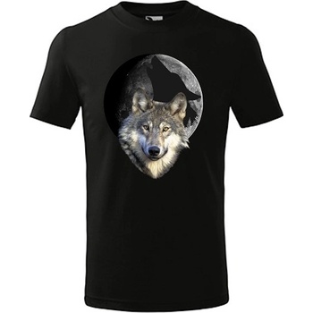 Detské tričko Vlk v noci