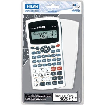 MILAN Kalkulačka vědecká 159110 White, 240 funkcí