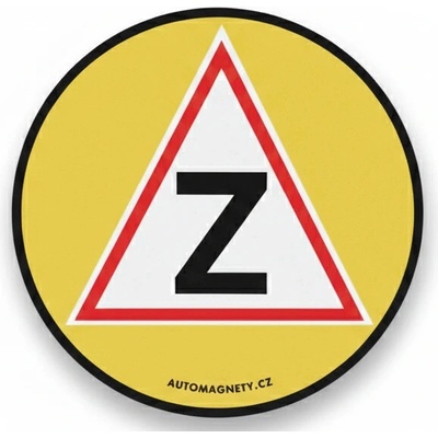Samolepka Začátečník magnetická žlutá