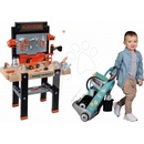Smoby set pracovná dielňa Black & Decker a upratovací vozík s elektronickým vysávačom 3607023