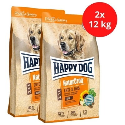 Happy Dog NaturCroq Ente & Reis 2 x 11 kg
