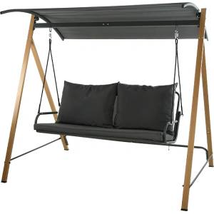 Koopman ГРАДИНСКА ЛЮЛКА С ВЪЗГЛАВНИЦИ 194х136х17.3см (x80000080)