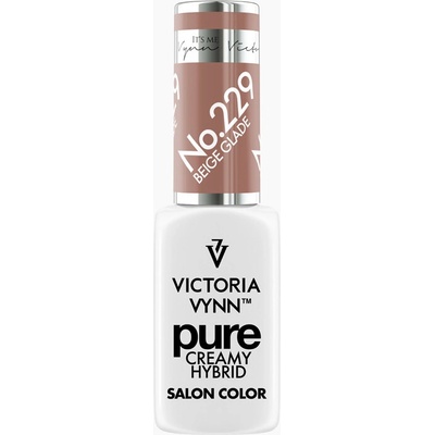 VICTORIA VYNN Hybridní gel lak PURE CREAMY HYBRID 229 Beige Glade 8 ml