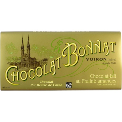 Bonnat Lait au Praline Amandes Čokoláda s mléčná s mandlovým praliné 100 g