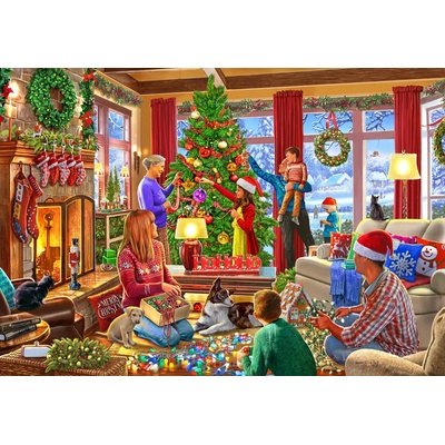 Bluebird Puzzle - Puzzle Steve Crisp: Christmas Decorating - 1 000 piese