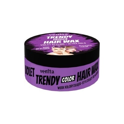 Venita Trendy Color Hair Wax barevný vosk na vlasy fialový 75 ml