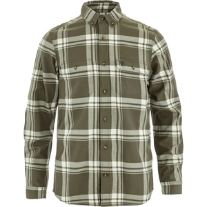 Fjällräven Мъжка риза с копчета Fjällräven Övik Lite Flannel Shirt - Laurel Green / Chalk White - размер M (033-3162-0212)