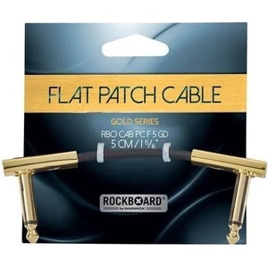 RockBoard Flat Patch Cable Gold Златен 5 cm Ъглов - Ъглов Пач кабел (RBO CAB PC F  5 GD)