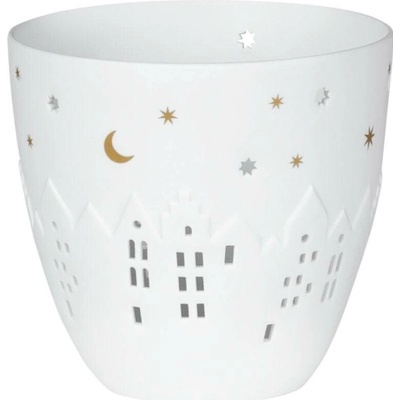 räder Porcelánový svícen Poetry Houses, bílá barva, porcelán