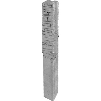 DITON Plotový systém QUICK WALL STONE Velikost: 15 × 15 × 210, Varianta: Quick wall stone - sloupek rohový 120 přírodní, Povrch: natur, reliéfní