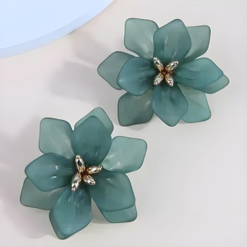 HARAHU Обици fi-29830 - Зелена kp29830 (fi-29830)