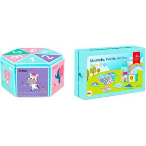 RAYA TOYS Магнитен пъзел 16 елемента (313)