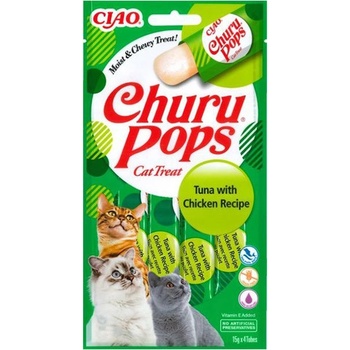 Inaba Churu Pops cat snack tuňák a kuře 4 x 15 g