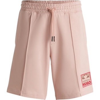 Image 1 of Hugo Поларени къси панталони Hugo Men's Racing Bulls Fleece Jogger Shorts - Pink 687