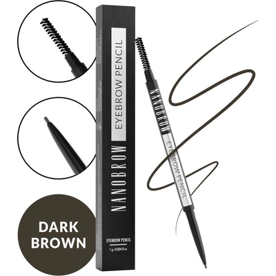Nanobrow Eyebrow Pencil tužka na obočí Dark Brown 1 g