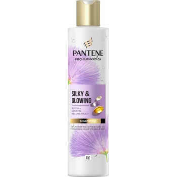 Pantene ProV Miracles Silky & Glowing šampon pro poškozené a suché vlasy 250 ml