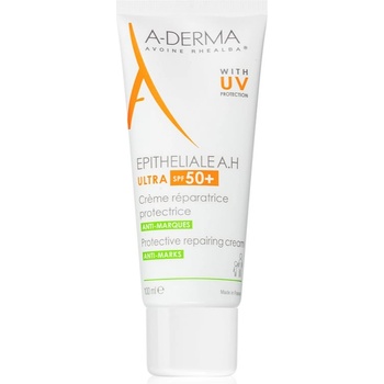 A-DERMA Epitheliale A. H. Ultra Protective Repairing Cream защитен крем за чувствителна кожа SPF 50+ 100ml