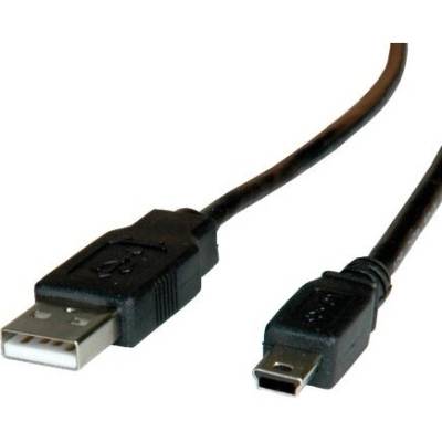 Roline 11.02.8730-10 USB 2.0 A – Mini B USB (5pin) 3m černý