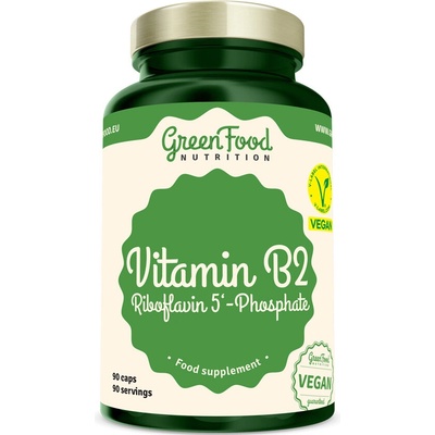 GreenFood Nutrition Vitamín B2 Riboflavin 5'Phosphat 90 kapsúl