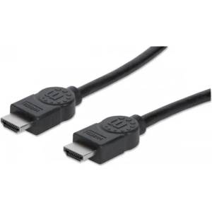Manhattan Кабел Manhattan HDMI-HDMI (Ethernet HEC, ARC, 3D, 4K, екраниран, 3 м, черен) 323222 (323222)