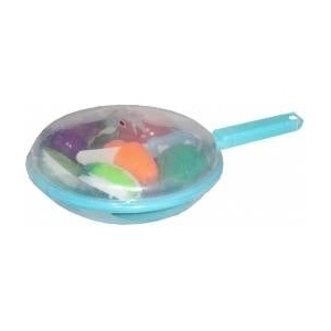 Swede Frying pan with vegetables for cutting