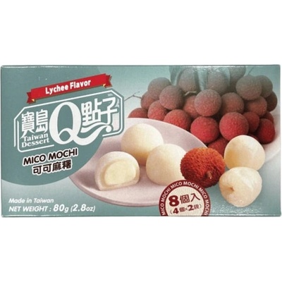 Qmochi Японски бисквити Qmochi с вкус на личи 80гр