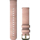 Garmin Quick Release 18mm, kožený bílý, stříbrná přezka 010-12932-09