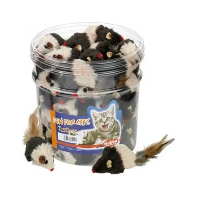 Nobby Играчка за котка плюшена мишка кафяво - бежова 7 см nobby Германия 71909