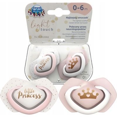 Canpol Babies symetrických silikon Little princess růžová 2 ks – Zboží Mobilmania
