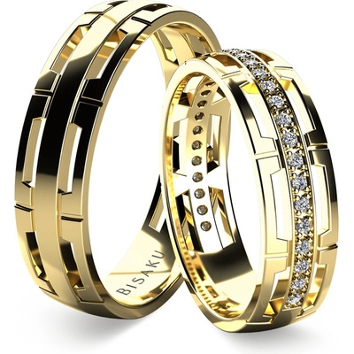 Bisaku Snubní Korrie BIS B345521G Žluté zlato