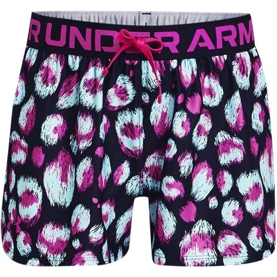 Under Armour Play Up Printed Shorts black/breeze/meteor pink